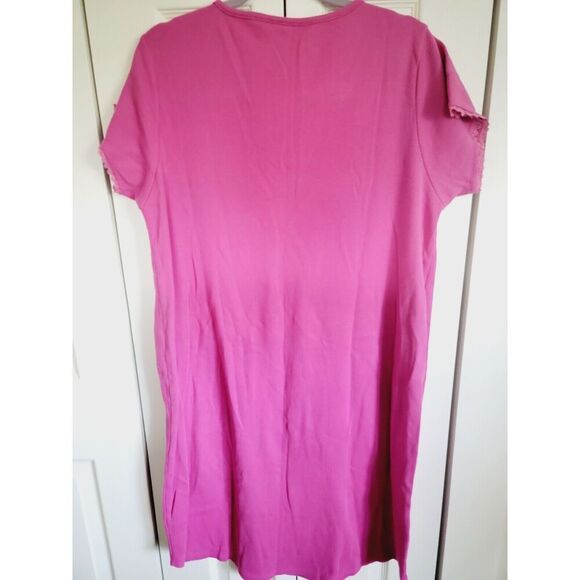 Delicates Woman 1X Nightgown Nightdres‎ Short Sleeve Cottage Granny Vintage - Picture 2 of 8